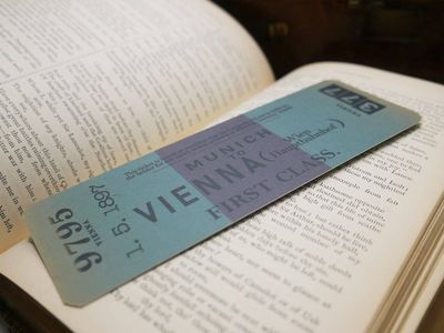 BA Bram Stoker's Dracula Bookmark - John Harker's Train Ticket