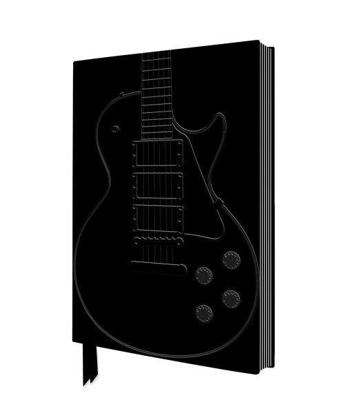 NB Black Gibson Guitar Artisan Art Notebook (Lined)