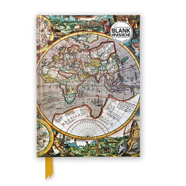 NB    Antique Map (Foiled Blank Journal)