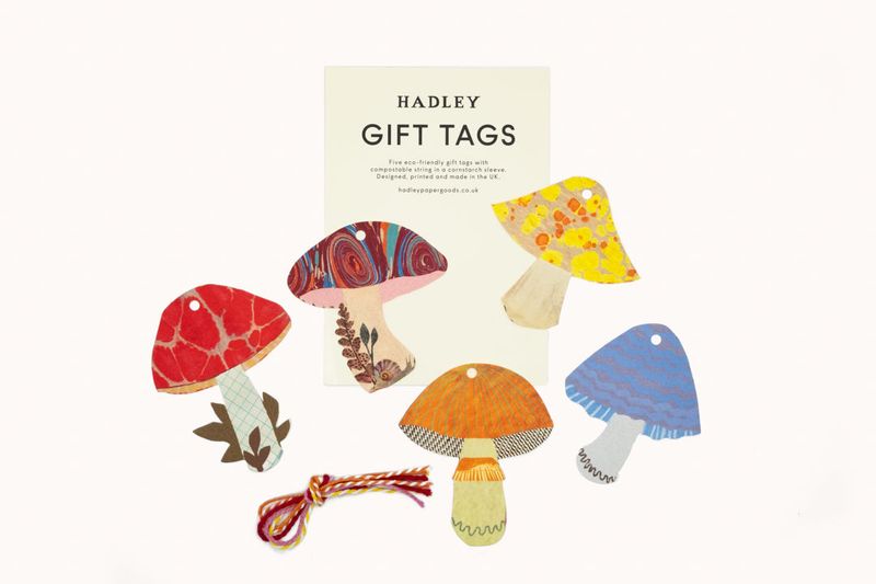 GT Mushroom Gift Tags - set of 5