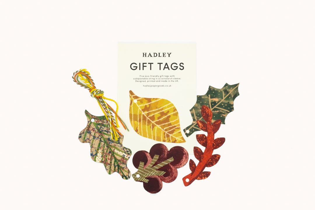 GT Leaf Gift Tags - set of 5