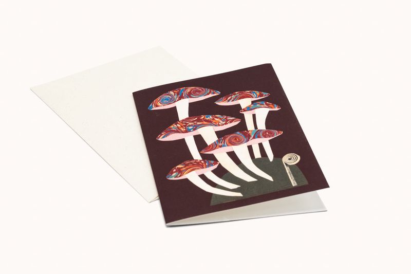 GC Marble Mushroom Greeting Card