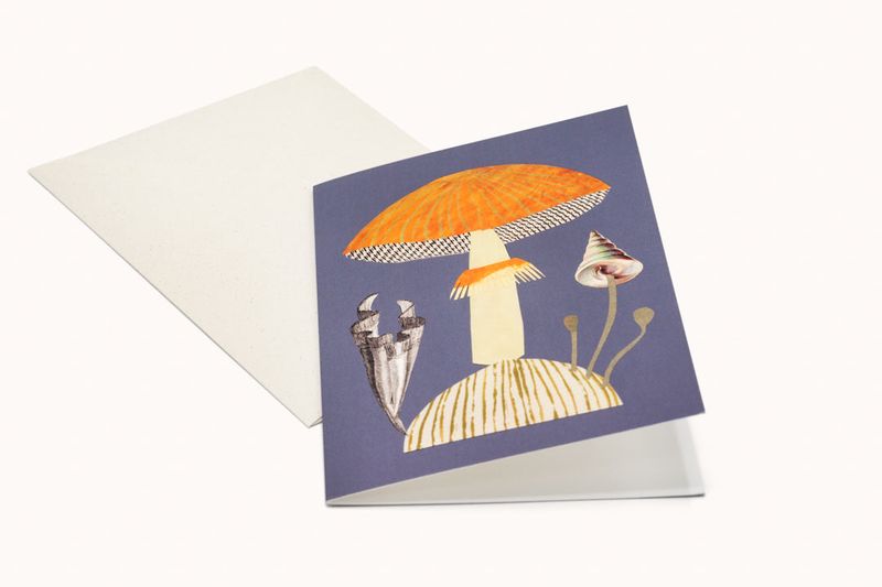 GC Orange Mushroom Greeting Card