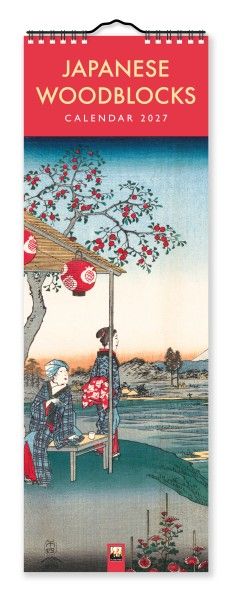 CA 2027 Japanese Woodblocks Slim Calendar 2027 (Art Calendar)