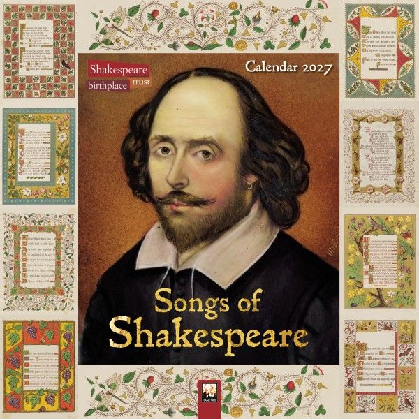 CA 2027 Shakespeare Birthplace Trust: Songs of Shakespeare Wall Calendar 2027 (Art Calendar)