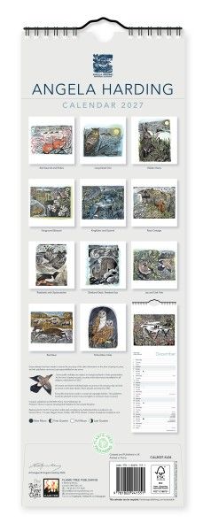 CA 2027 Angela Harding Slim Calendar 2027 (Art Calendar)