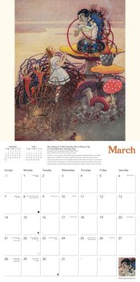CA 2027 Alice's Adventures in Wonderland Wall Calendar 2027 (Art Calendar)