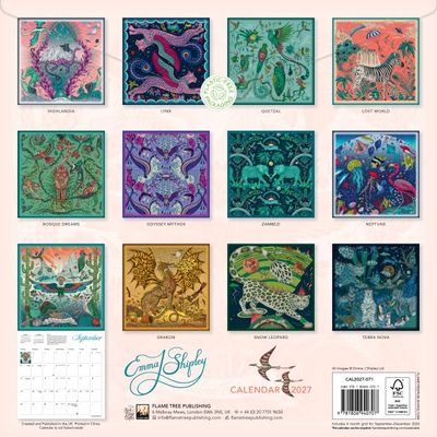 CA 2027 Emma J Shipley Wall Calendar 2027 (Art Calendar)