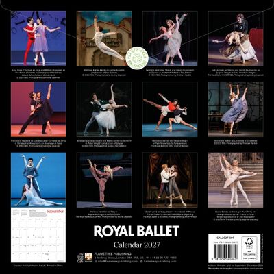CA 2027 Royal Ballet Wall Calendar 2027 (Art Calendar)