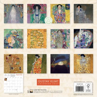CA 2027 Gustav Klimt Wall Calendar 2027 (Art Calendar)