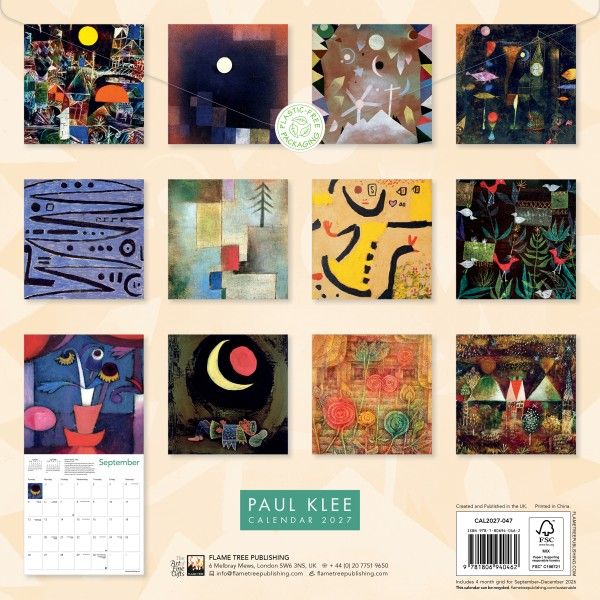 CA 2027 Paul Klee Wall Calendar 2027 (Art Calendar)
