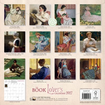CA 2027 The Book Lover's Wall Calendar 2027 (Art Calendar)