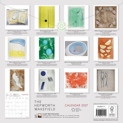 CA 2027 The Hepworth Wakefield Wall Calendar 2027 (Art Calendar)