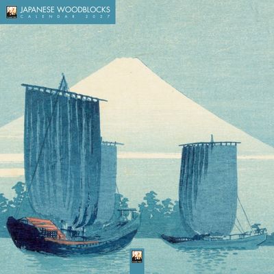CA 2027 Japanese Woodblocks Wall Calendar 2027 (Art Calendar)