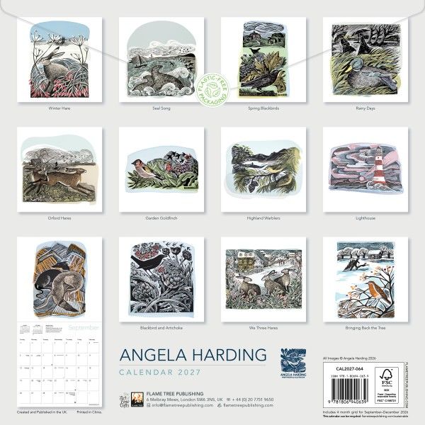 CA 2027 Angela Harding Wall Calendar 2027 (Art Calendar)