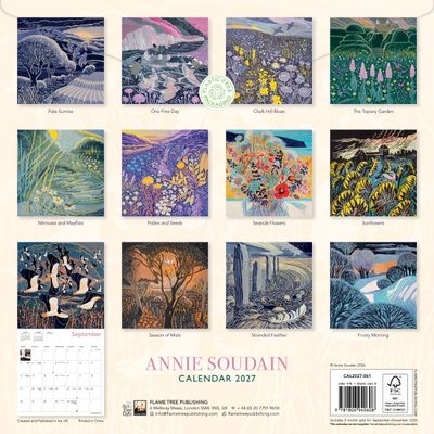 CA 2027 Annie Soudain Wall Calendar 2027 (Art Calendar)