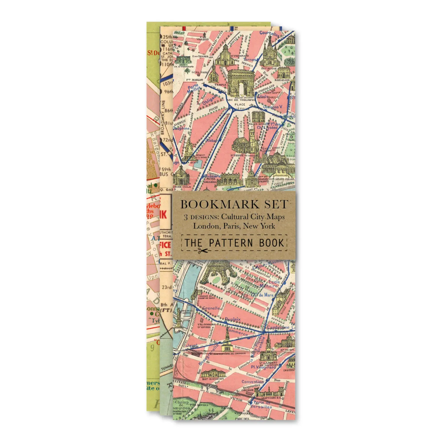 BA Set of 3 Bookmarks – Cultural City Maps