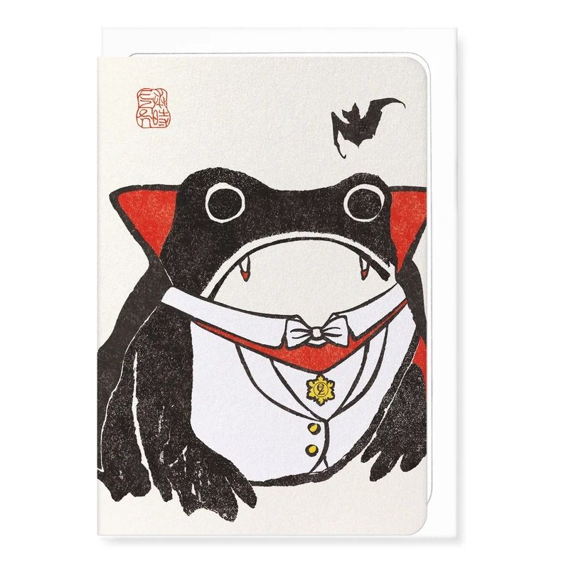 GC Dracula Ezen Frog Greeting Card