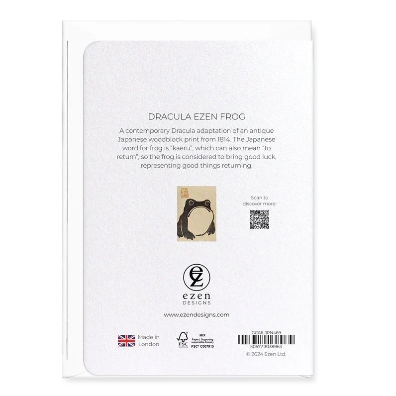 GC Dracula Ezen Frog Greeting Card