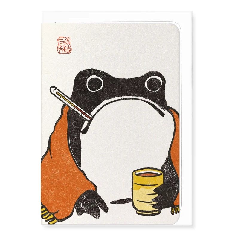 GC Get Well Soon Ezen Frog Greeting Card