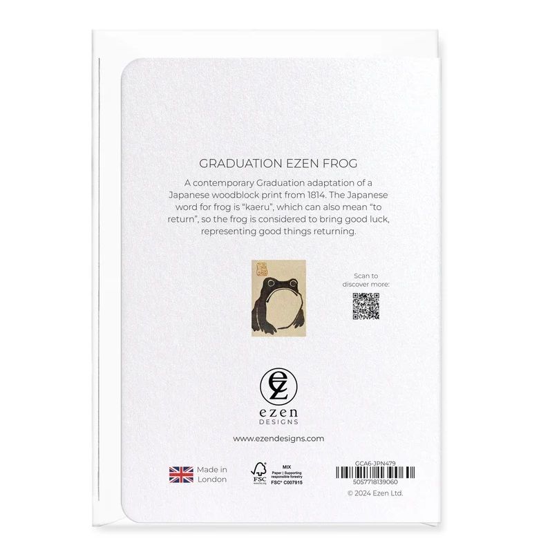 GC Graduation Ezen Frog Greeting Card