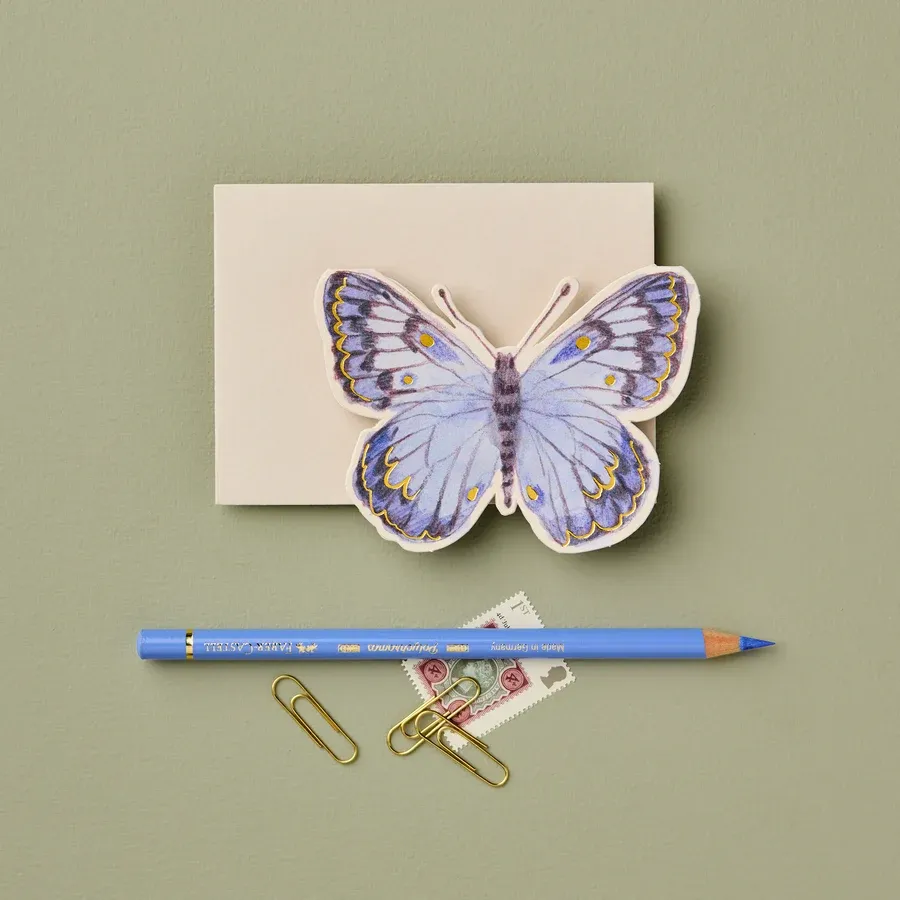 GC No. 29 Blue Butterfly Mini Greeting Card