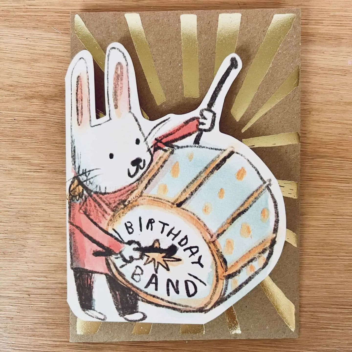 GC Birthday Band Drummer Greeting Card