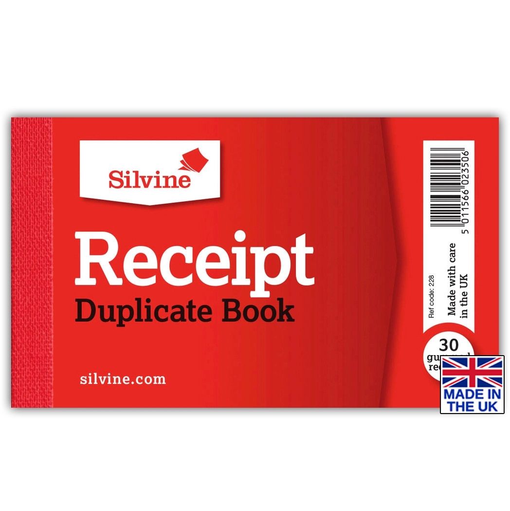 B2B Silvine Receipt Book