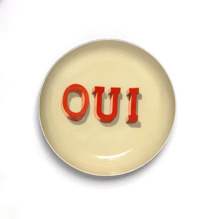 GF Oui Enamel Printed Round Tray