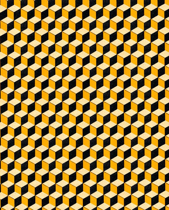 GW 'Cubi giallo/nero' Patterned Paper