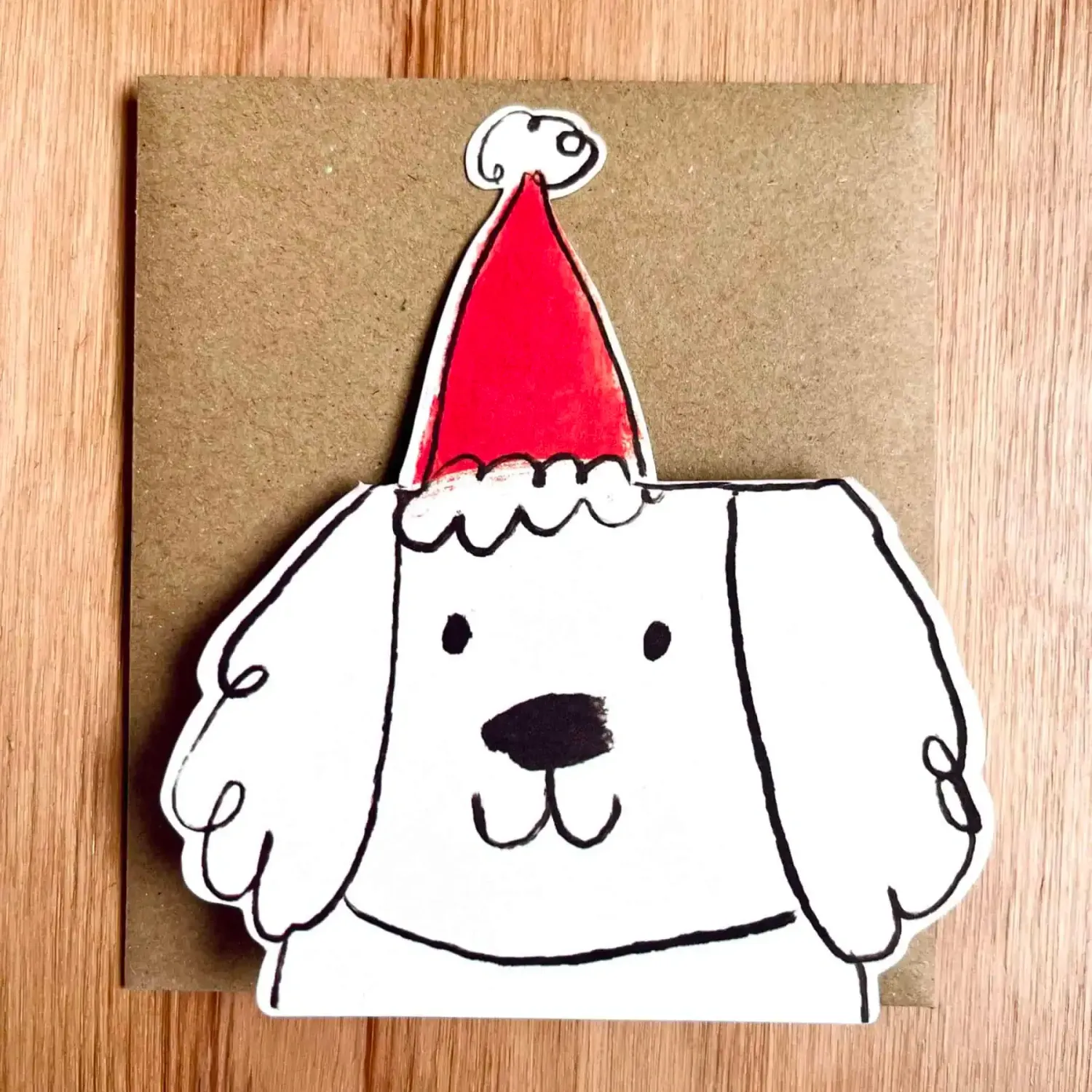 GCX Christmas Dog Face Greeting Card