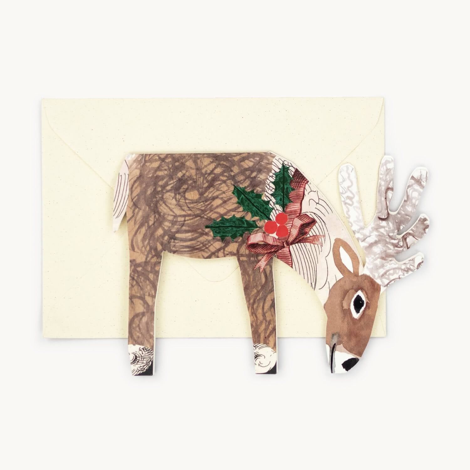 GCX Reindeer Christmas Greeting Card
