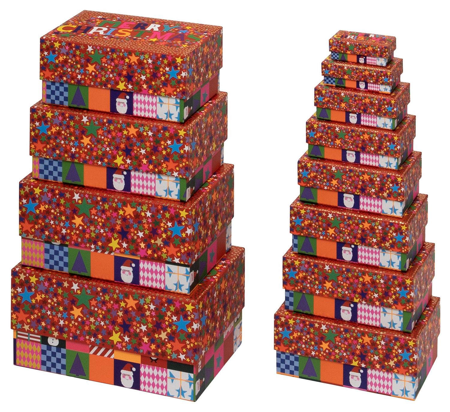 GBoX BOX RECTANGULAR CHRISTMAS STARBURST
