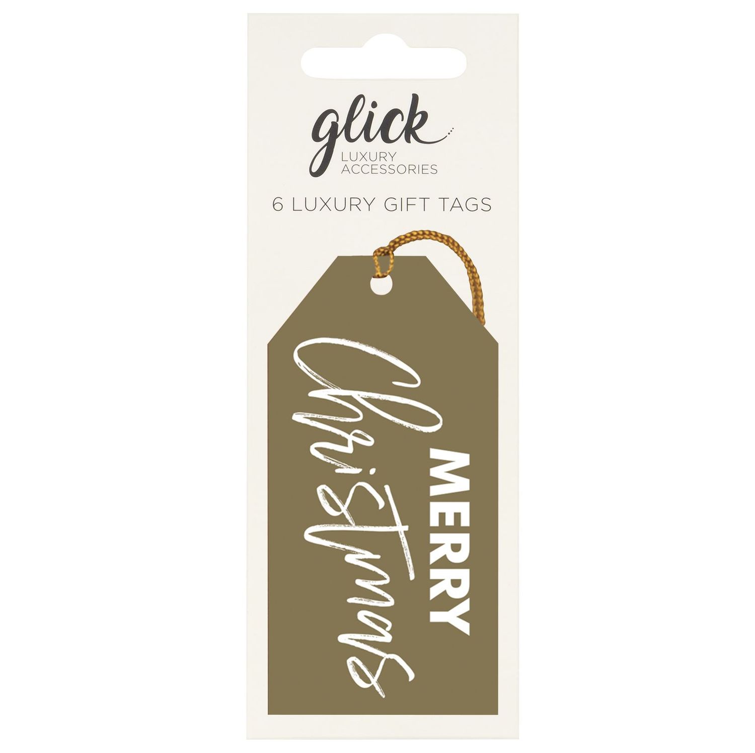 GTX MULTIPACK TAG (6) CHRISTMAS SCRIPT GOLD