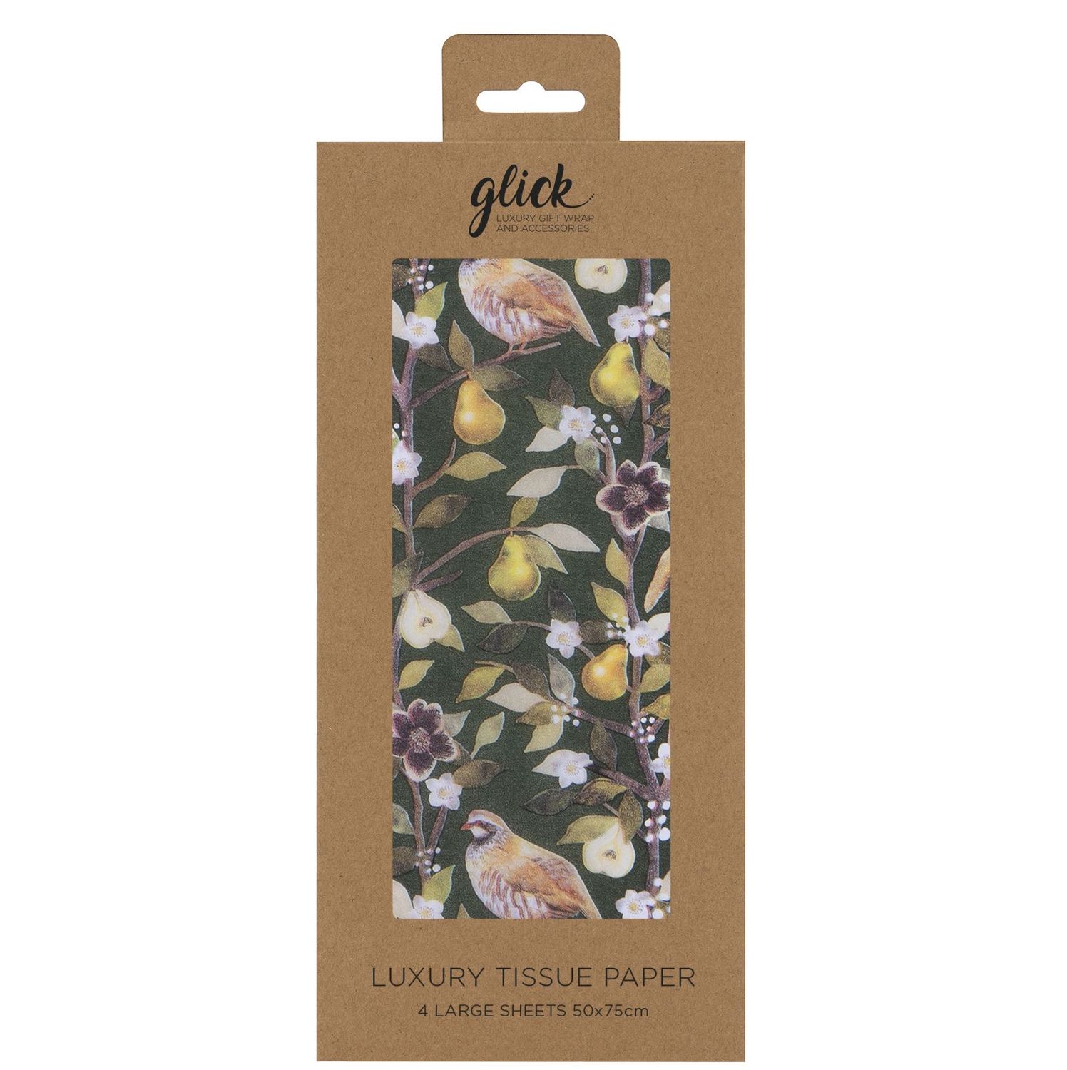 TiX TISSUE PARTRIDGE IN A PEAR TREE SGL