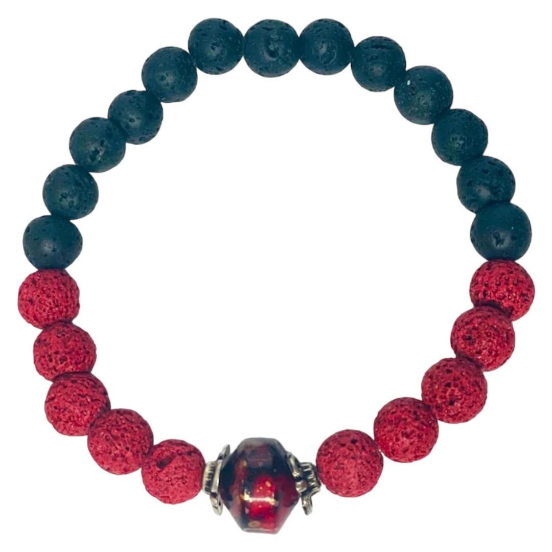 Coral Lava Bracelet