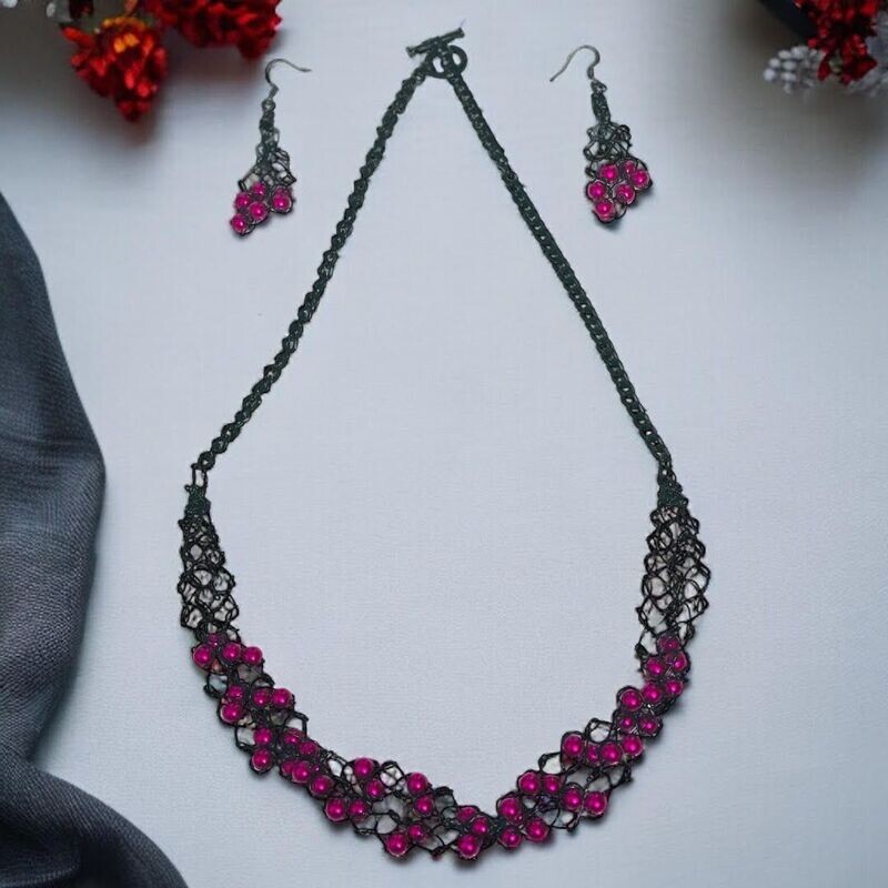 Fuchsia Wire Crochet Set