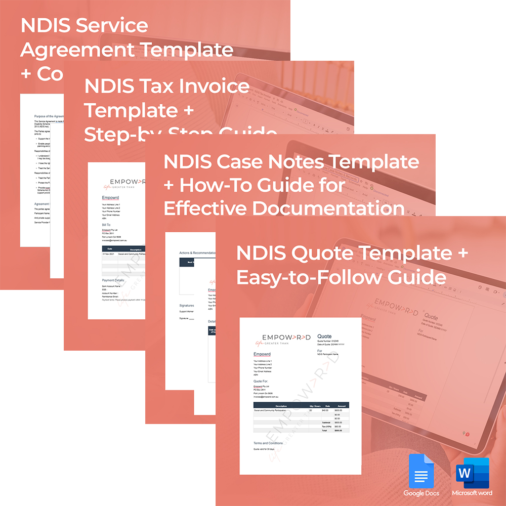 NDIS Independent Support Worker Toolkit: All-in-One Templates & How-To Guides