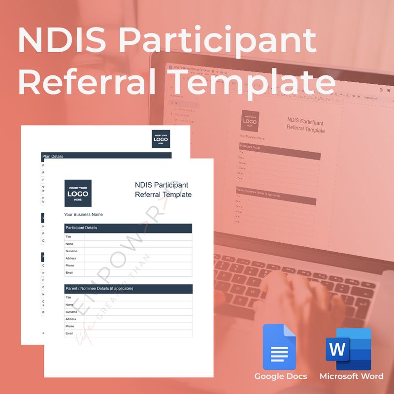 NDIS Participant Referral Template – Editable & Easy to Use