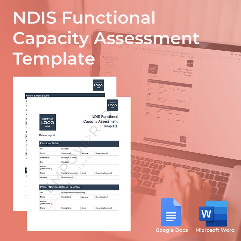 NDIS Functional Capacity Assessment Template – Editable & Professional