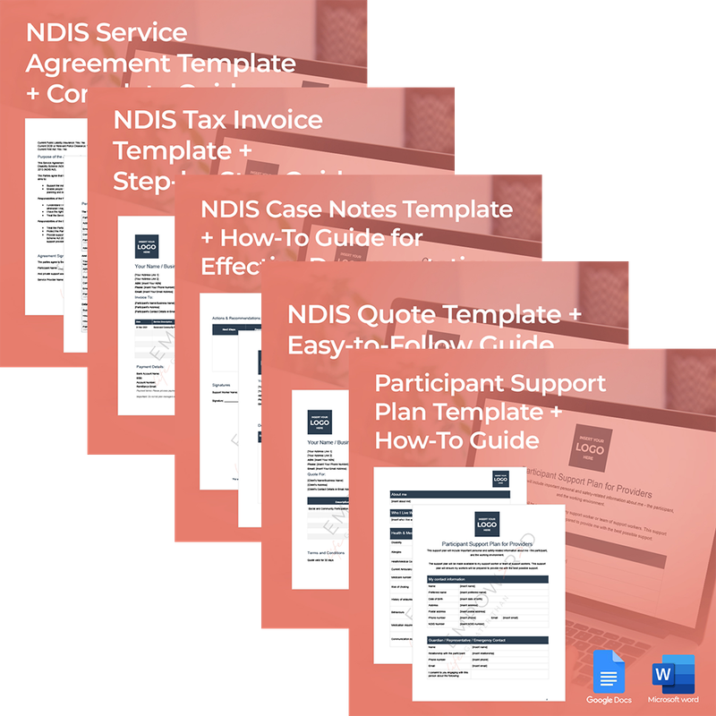 NDIS Independent Support Worker Templates & Guides | Compliance Bundle
