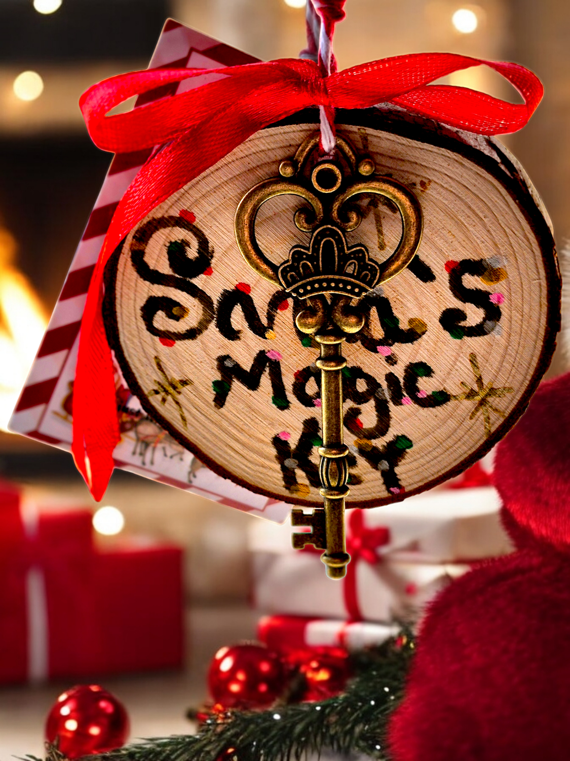 Santa’s Magic Key Ornament  OOAK