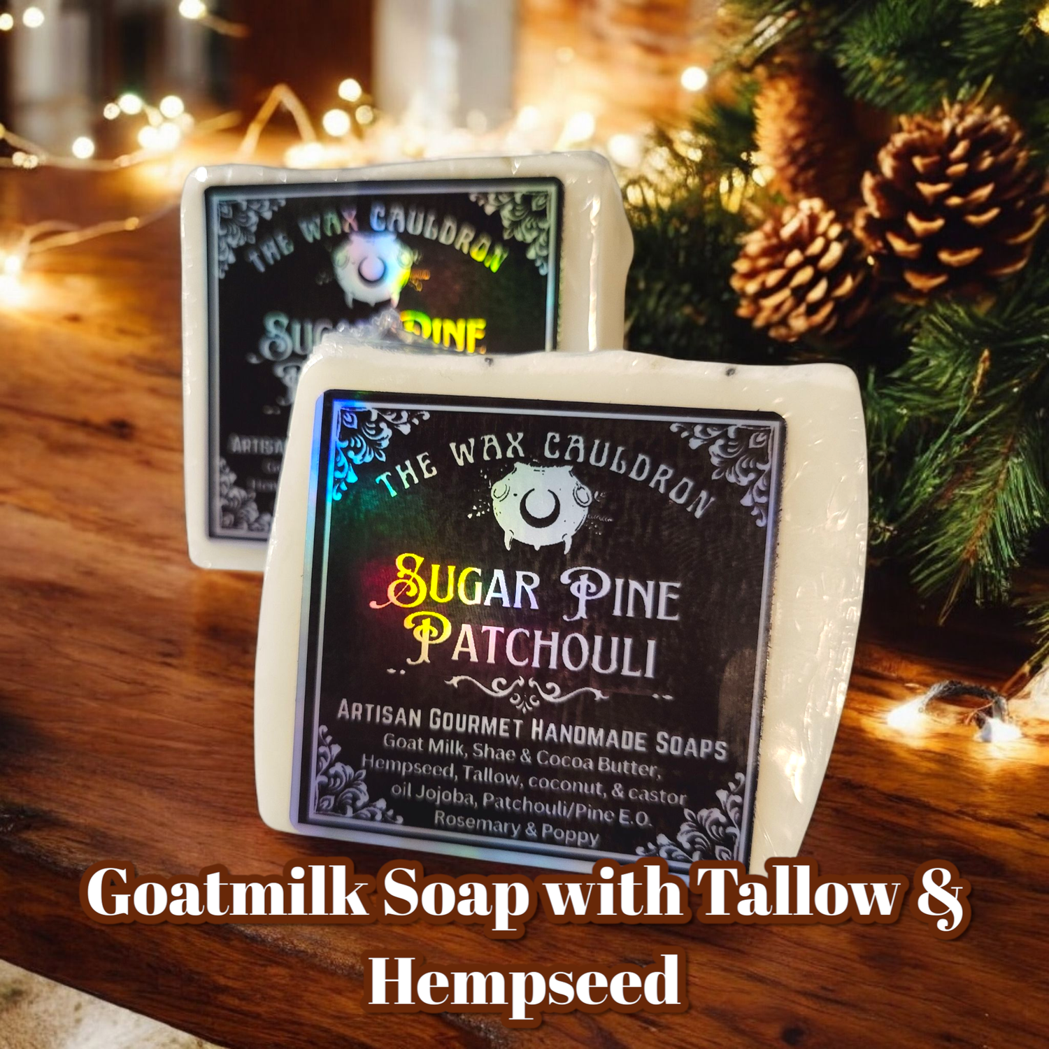 Artisan Gourmet Goatmilk &amp; Argan Oil Soap- Sugar Pine Patchouli