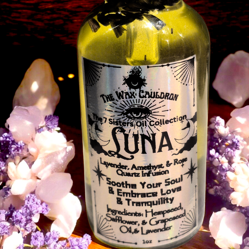 Luna - Lavender, Amethyst, &amp; Rose Quartz Oil Infusion