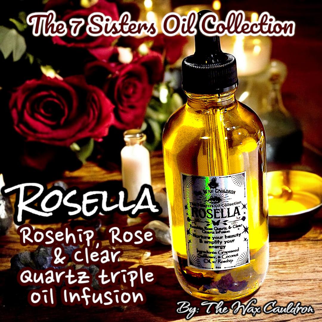 Rosella- Rosehip &amp; Energy Crystal Oil Infusion 1oz