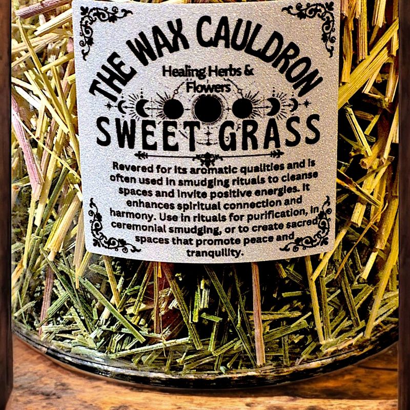 Dried Sweet Grass- Herb Bags