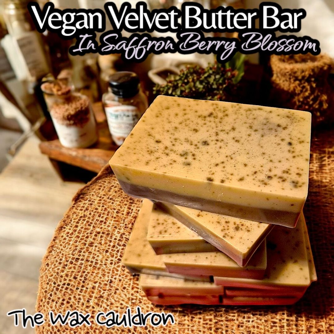 Vegan Velvet Butter Bar- Saffron Berry Blossom