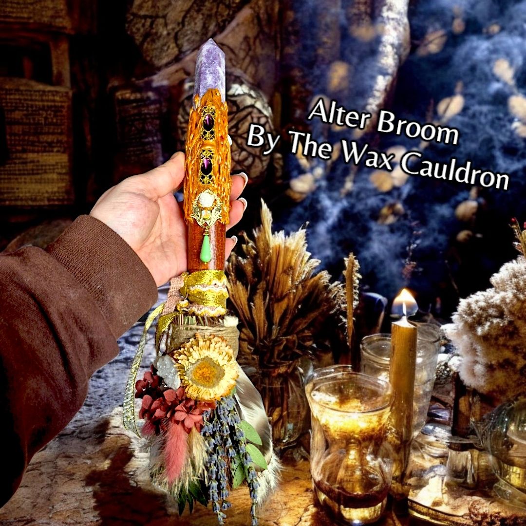 &quot;Practical Magic&quot; OOAK handcrafted Artisan Alter Broom
