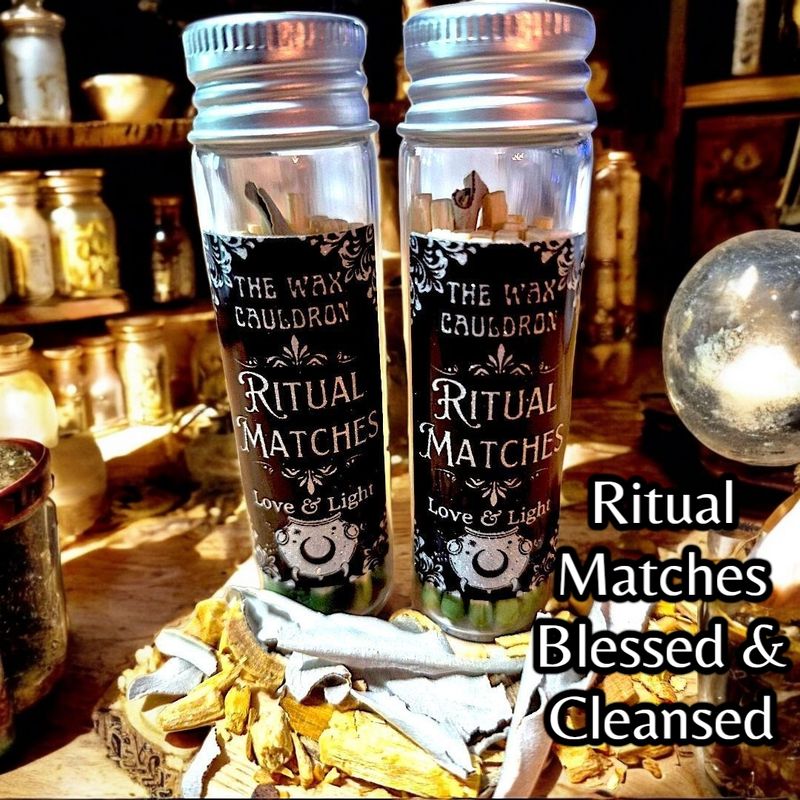 Ritual Matches - In Glass Bottle w/ Striker