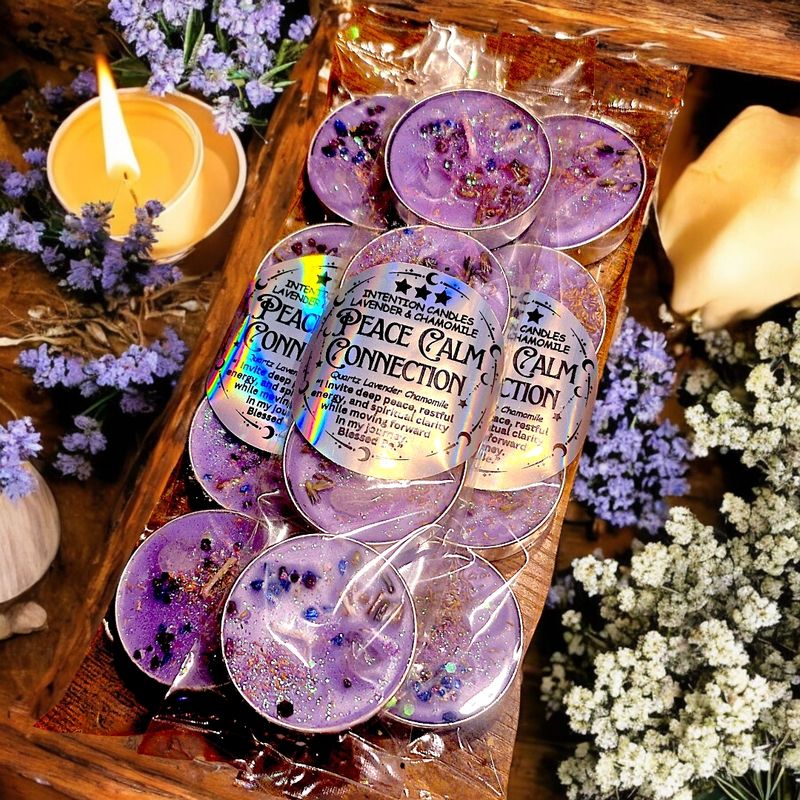 Ritual Intention Candle Set- Peace Calm Connection